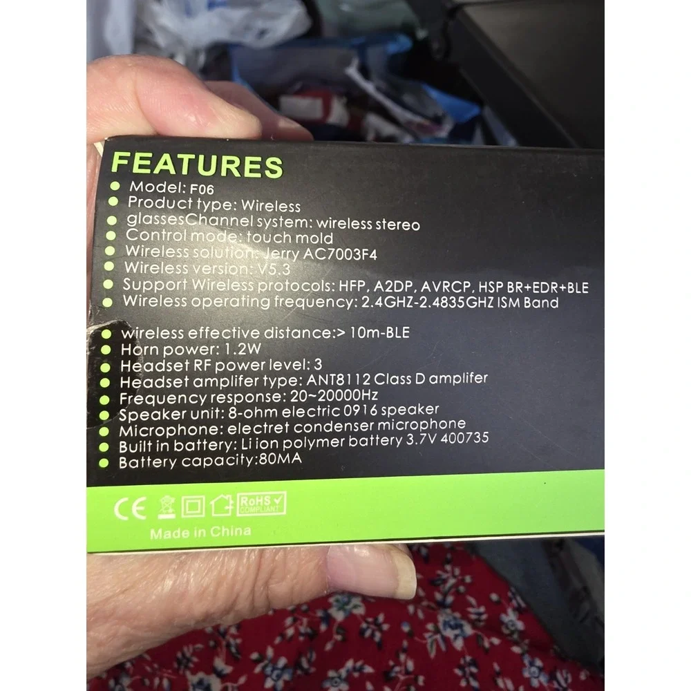 Smart Eyewear Glasses. Can Connect To A Smartphone‎ For Music Or Handsfree Phone